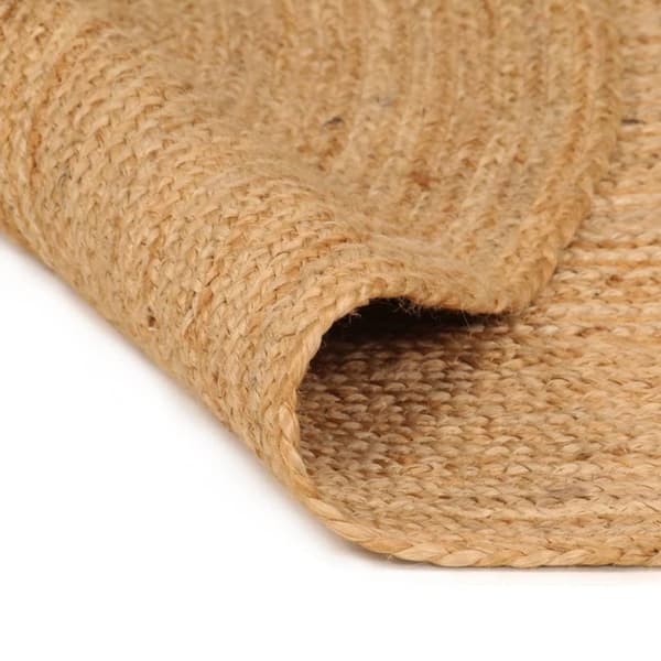 vidaXL gulvtæppe 180 cm flettet jute rundt