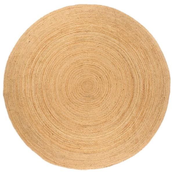 vidaXL Teppe flettet jute 180 cm rund