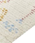 Miniatyrbilde 4 av 6: Gulvteppe Beige Flerfarget Bomull 140 x 200 cm Geometrisk Mønster Håndtuftet Stue Soverom