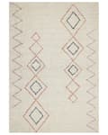 Miniatyrbilde 1 av 6: Gulvteppe Beige Bomull 160 x 230 cm Geometrisk Mønster Håndtuftet Stue Soverom