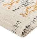 Miniatyrbilde 5 av 6: Gulvteppe Beige Gul Flerfarget Bomull 80 x 150 cm Geometrisk Mønster Håndtuftet Stue Soverom