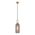 Miniatyrbilde 2 av 3: Luton lampe pendel lys Ø13cm røykfarget glass.