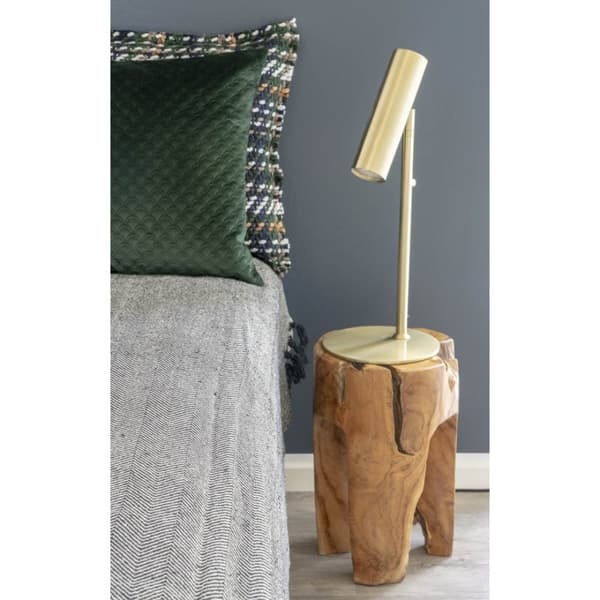 Paris bordlampe 20x47x20cm messing dekor.