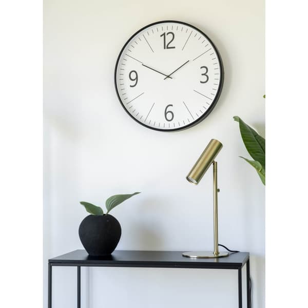 Paris bordlampe 20x47x20cm messing dekor.