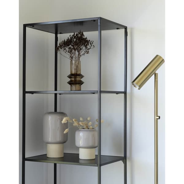 Paris gulv lampe 25x150x25cm messing dekor.