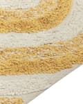 Pikkukuva 7 / 7: Matto beige keltainen 140 x 200 cm puuvilla abstrakti kuvio hapsut suorakulmio retro moderni