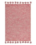 Pikkukuva 4 / 7: Matto punainen 140 x 200 cm puuvilla tupsut geometrinen kuvio perinteinen moderni