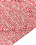 Pikkukuva 5 / 7: Matto punainen 140 x 200 cm puuvilla tupsut geometrinen kuvio perinteinen moderni