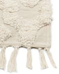 Miniatyrbilde 5 av 7: Teppe Beige Bomull 160 x 230 cm Geometrisk mønster Tuftet Minimalistisk Boho Innredning Dekorativt Stue Soverom
