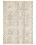 Miniatyrbilde 1 av 6: Gulvteppe Beige Rosa Flerfarget Bomull 160 x 230 cm Geometrisk Mønster Håndtuftet Stue Soverom