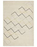 Miniatyrbilde 1 av 6: Teppe Beige Bomull 160 x 230 cm Geometrisk mønster Tuftet Minimalistisk Boho Dekorativt Stue Soverom