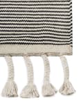 Miniatyrbillede 4 af 6: Bomuldstæppe Beige og Sort 160 x 230 cm Abstrakt Mønster Kvaster Lav luv Moderne Stil