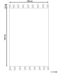 Miniatyrbilde 3 av 7: Teppe Rød Bomull 160 x 230 cm Dusker Geometrisk mønster Rektangulært Moderne Boho Dekorativt Stue Soverom