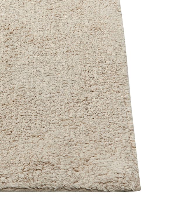 Matto beige puuvilla 160 x 230 cm kasvokuvio lyhytnukkainen moderni tyyli