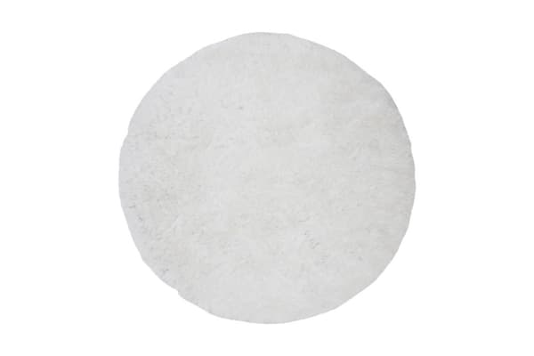 Grace teppe Ø300 cm polyester hvit.