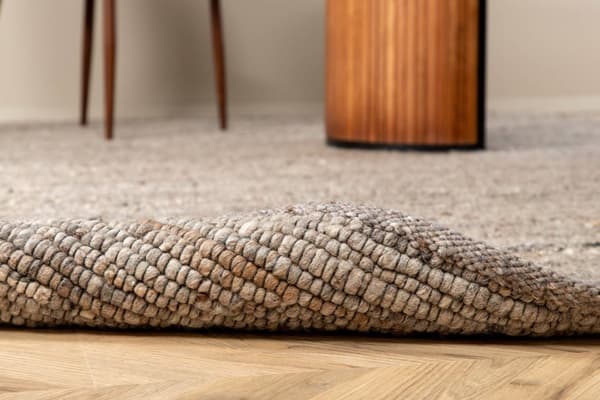 Loump teppe 230x160 cm ull beige, grå.