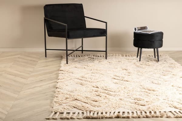 Hilma matta 230x160 cm bomull natur.