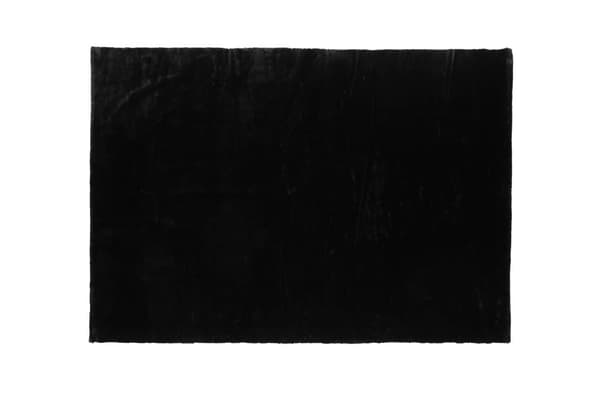 Nina tæppe 300x200 cm polyester sort.