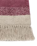 Miniatyrbilde 6 av 6: Teppe Beige Rosa Bomull 160 x 230 cm Geometrisk mønster Frynser Boho Moderne Dekorativt Tilbehør Stue Soverom