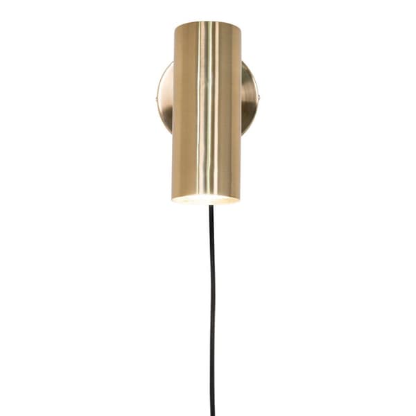 Paris vegglampe 10x22x15cm messing dekor.