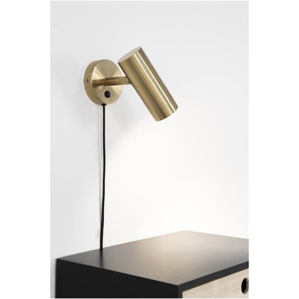 Paris vegglampe 10x22x15cm messing dekor.