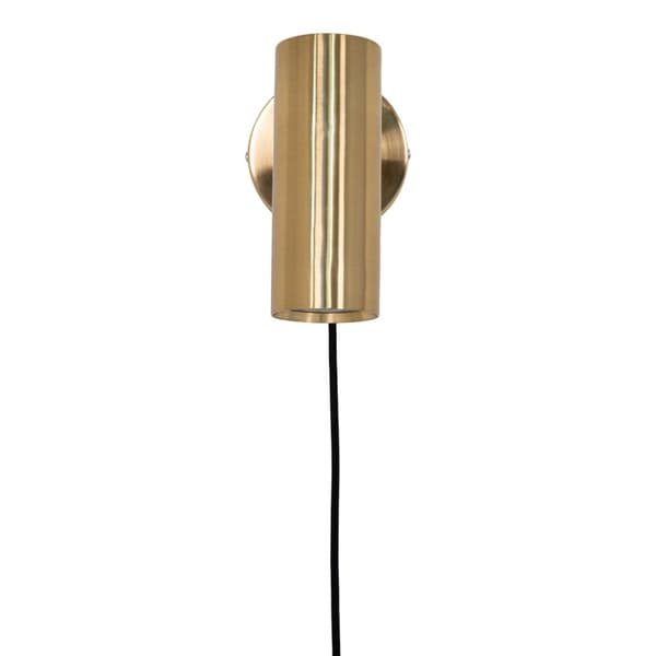 Paris vegglampe 10x22x15cm messing dekor.
