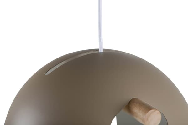 Tubbie belysning pendel Ø29cm stål beige.
