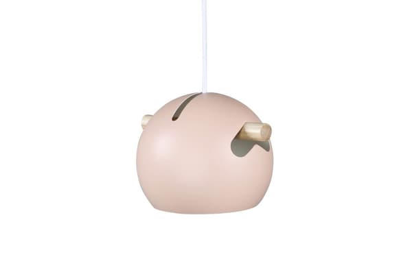 Tubbie belysning pendel Ø23cm stål rosa.