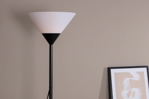 Batang belysning gulvlampe 25,4x25,4x178cm plast svart, hvit.