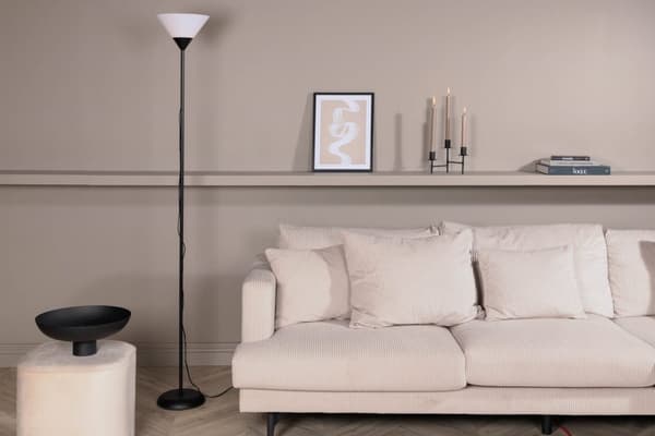 Batang belysning gulvlampe 25,4x25,4x178cm plast svart, hvit.