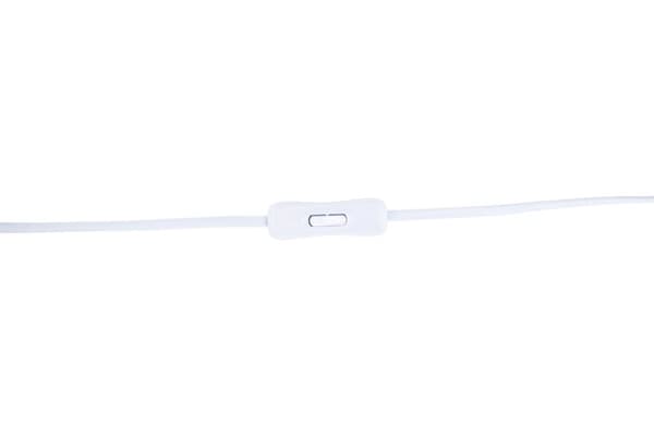 Kona belysning bordlampe 25x18x50,5cm stoff beige, hvit.