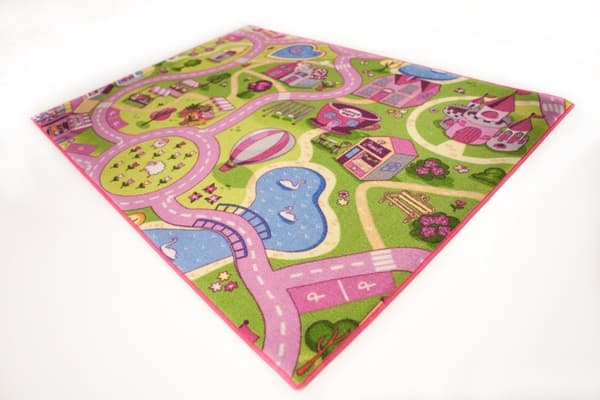 Sweet Town Bil barnmatta  95 x 133 cm