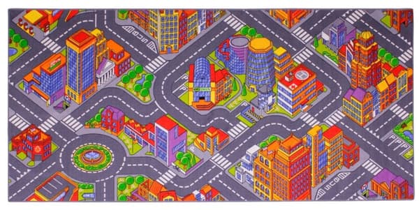 Big City Bil barnmatta 95 x 200 cm