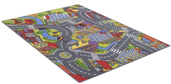 Bil barnmatta SMART CITY  95 x 133 cm