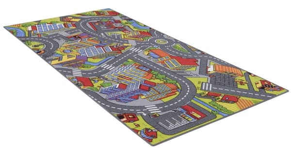 Bil barnmatta SMART CITY  95 x 200 cm
