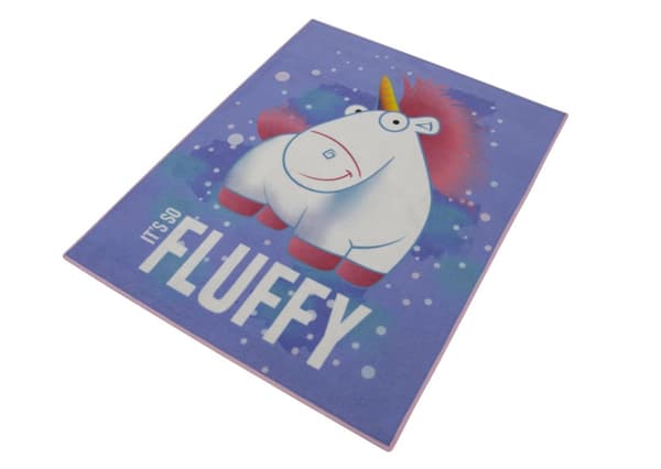 Minions Fluffy Unicorns Deluxe golvmatta till barn 95x125