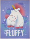 Miniatyrbild 1 av 4: Minions Fluffy Unicorns Deluxe golvmatta till barn 95x125