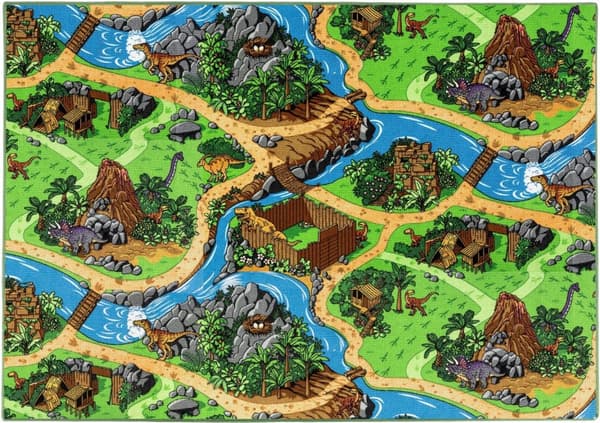 Bil barnmatta ''Dino World'' 140 x 200 cm
