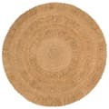Miniatyrbilde 7 av 7: vidaXL Teppe håndflettet jute 150 cm rund