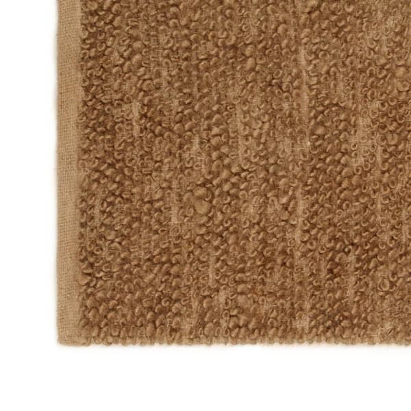 vidaXL håndlavet gulvtæppe 180x250 cm løkkeluv jute og bomuld