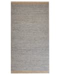 Miniatyrbilde 1 av 6: Gulvteppe Grå 80 x 150 cm Ull Håndvevd Stue Inspirasjon til Teppe for Soveromstilbehør