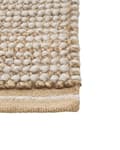 Miniatyrbilde 7 av 7: Gulvteppe Beige 140 x 200 cm Ull Håndvevd Stue Inspirasjon til Teppe for Soveromstilbehør