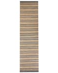 Miniatyrbilde 4 av 7: Gulvteppe Teppe Beige Jute Bomull 80 x 300 cm Dhurrie Håndvevd Boho Gang Soverom