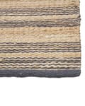 Miniatyrbilde 7 av 7: Gulvteppe Teppe Beige Jute Bomull 80 x 300 cm Dhurrie Håndvevd Boho Gang Soverom