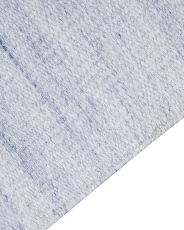 Område Tæppe Lyseblå Genanvendt PET 160 x 230 cm cm Indendørs Udendørs med Frynser