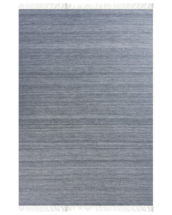 Område Tæppe Grå Genanvendt PET 160 x 230 cm Indendørs Udendørs med Frynser