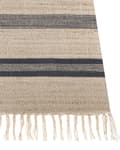 Miniatyrbilde 5 av 7: Teppe Jute Beige Grå 160 x 230 cm Dusker Stripete mønster Håndvevd Løper Boho Gang Stue Soverom