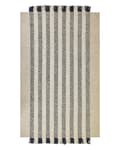 Miniatyrbild 4 av 7: Matta Off-white och Svart Ull 140 x 200 cm Rektangulär Handvävd med Tofsar Modern design