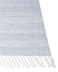 Pikkukuva 6 / 6: Matto vaaleansininen kierrätetty PET 80 x 150 cm sisälle ulos hapsuilla