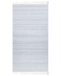Pikkukuva 1 / 6: Matto vaaleansininen kierrätetty PET 80 x 150 cm sisälle ulos hapsuilla
